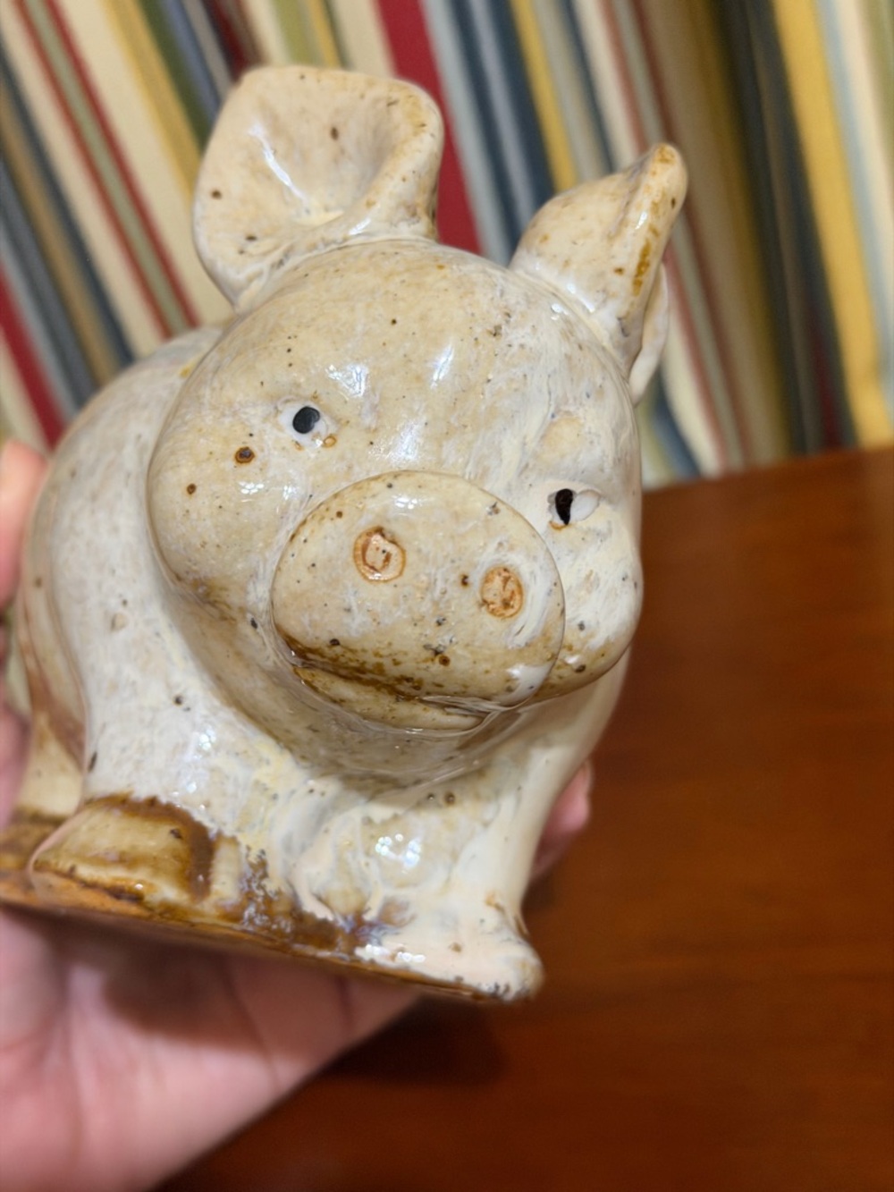 Darling Ceramic Pig Figurine in Cream - Picture 7 of 9